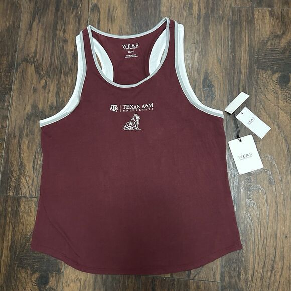Texas A&M Aggies WEAR by Erin Andrews Women's XL Racerback Tank Top NWT - Picture 1 of 9